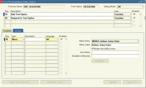 Forms Personalization - Action