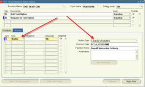 Forms Personalization: Launch a Function