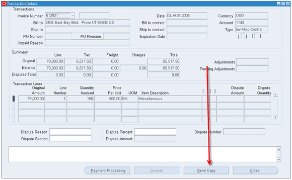 Send Copy Button - Advanced Collections