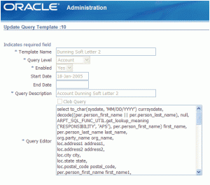 Update Query Template - Advanced Collections