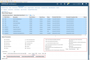 Oracle Work Order Distribution