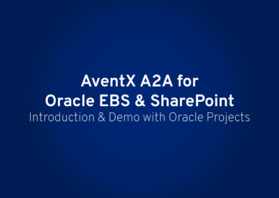 Introduction to AventX A2A for Oracle EBS & SharePoint