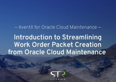 Introduction to AventX for Oracle Cloud Maintenance